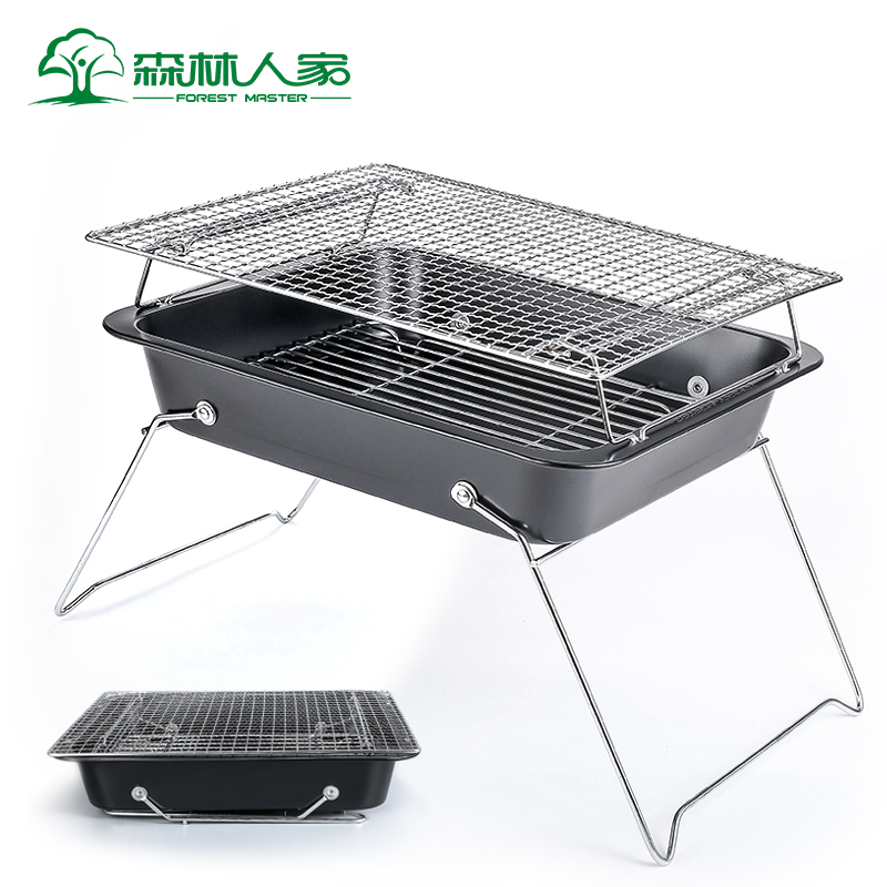 Folding barbecue grill charcoal grill Outdoor Barbecue Appliances Portable Grill Oven Home Grilled Meat Racks Wild Carbon Grill