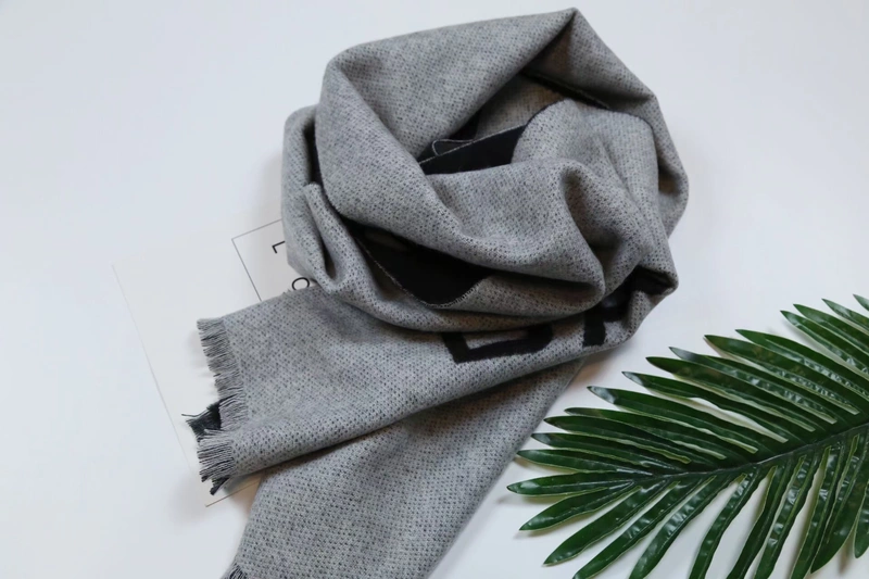 Unisex cashmere hai mặt màu rắn