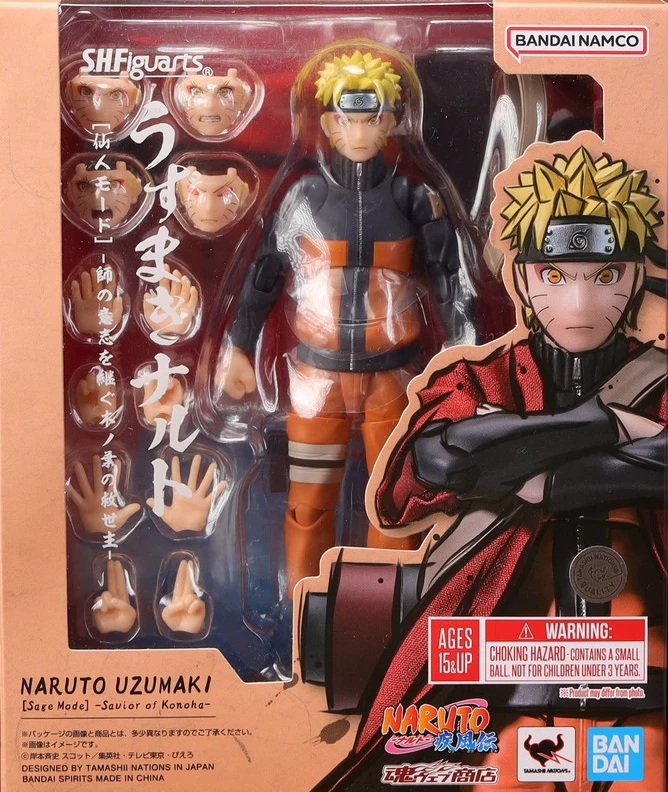 Фигура Наруто SHF, подвижная модель руки Хатаке Какэши, Узумаки Наруто в мудрость режим модели