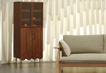 Yike Solid Wood Furniture Snipe-60 Side Cabinet Simple Design Black Walnut Hard Maple Wood Wax Oil