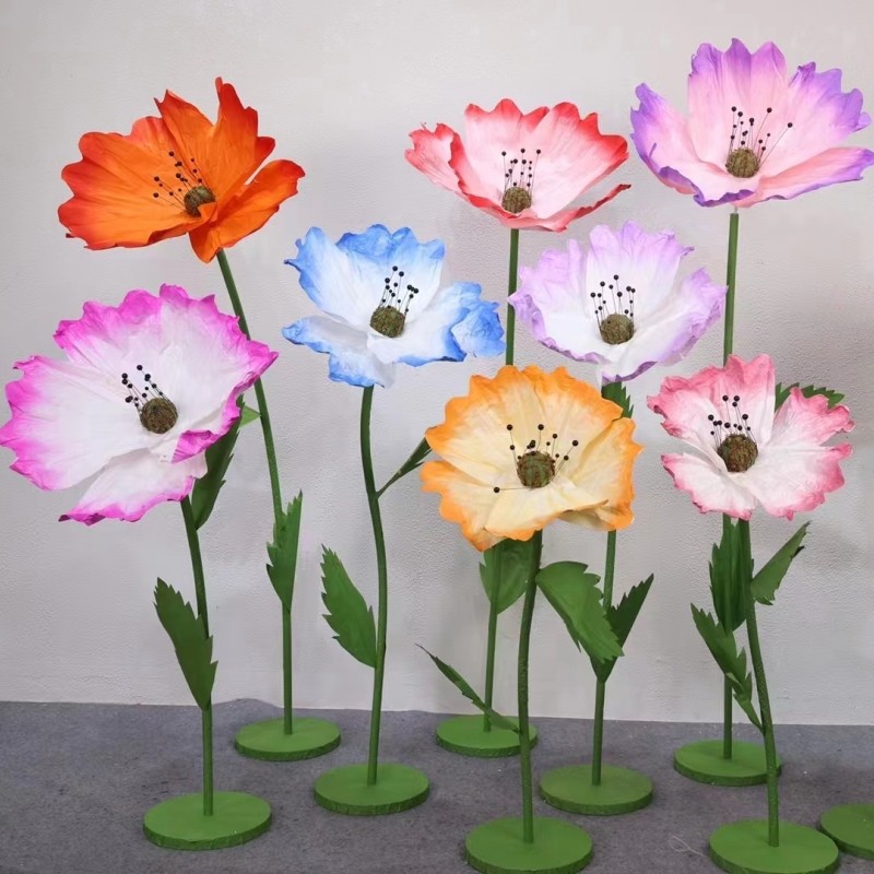 Dutch Yu Beauty emulation floral paper art flower wedding celebration prop hand stand bar flower shop window swing piece wedding decoration arrangement-Taobao