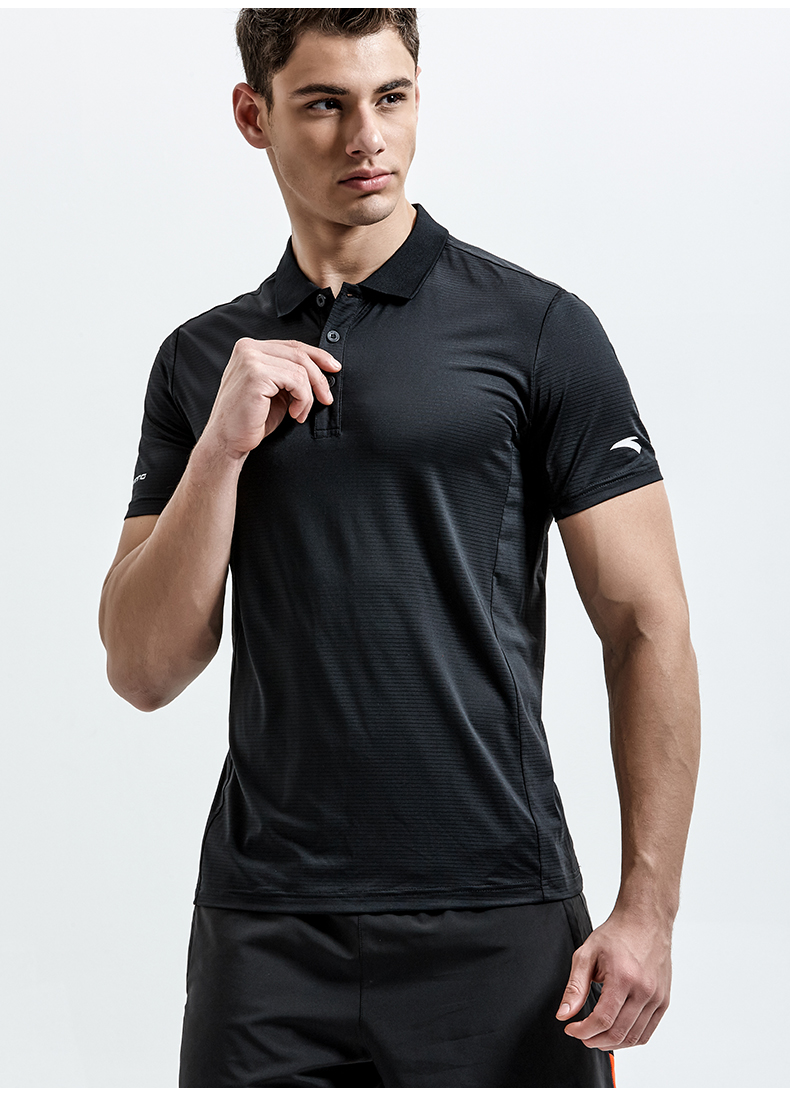 Anta ngắn tay T-Shirt nam nửa tay áo mùa hè thoáng khí và nhanh chóng làm khô POLO áo sơ mi giản dị chạy thể dục thể thao áo polo thể thao nam