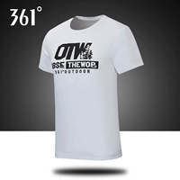 361 áo ngắn tay nam 2019 mới mùa hè áo thun nhanh khô 361 độ nửa tay thể thao nam 551823101 - Áo phông thể thao áo phông thể thao