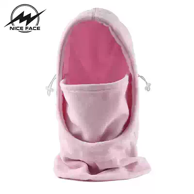 NICEFACE ski headgear fleece hat for men and women to keep warm riding wind and cold protection face mask bib can be set helmet
