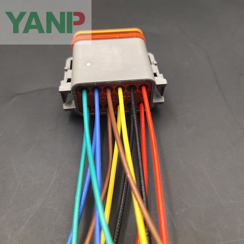 Ducci type DT04-2P car connector waterproof connector DT06-2S docking terminal harness plug with wire