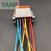 Dechi type DT04-2P car connector waterproof connector DT06-2S butt terminal harness plug with wire