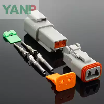 Dechi type DT06-2S car connector waterproof connector male and female docking terminal harness plug 3 4 6p