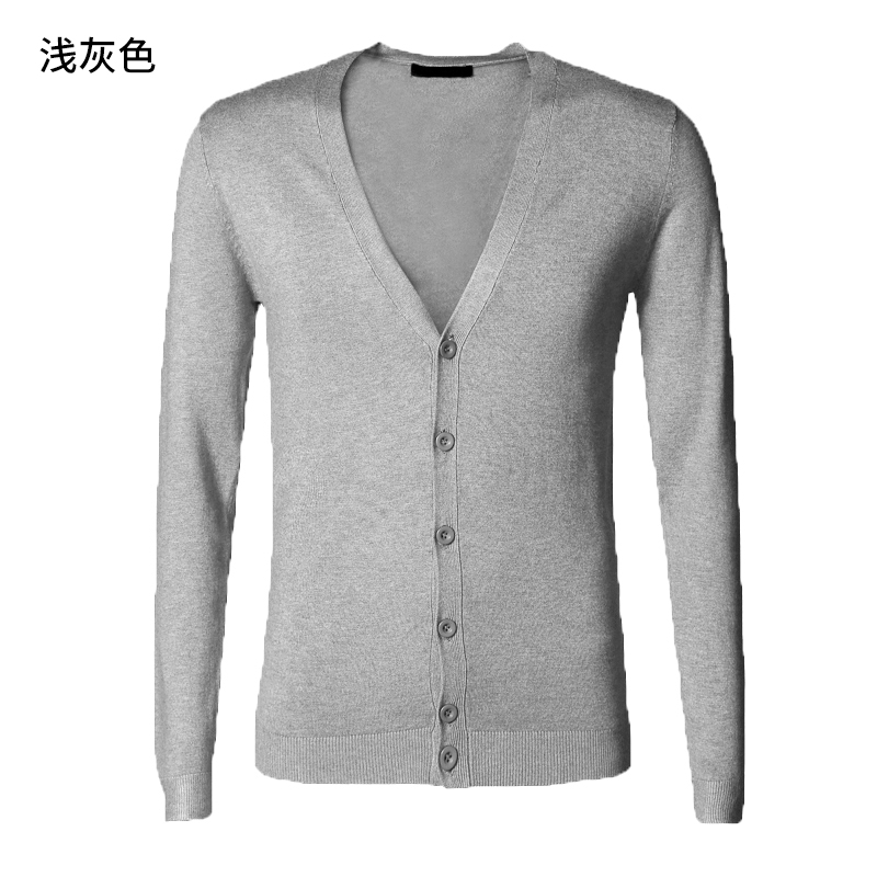 2018 mùa xuân người đàn ông mới của chiếc áo đan len cardigan loại nam rắn màu áo len cardigan áo len J755