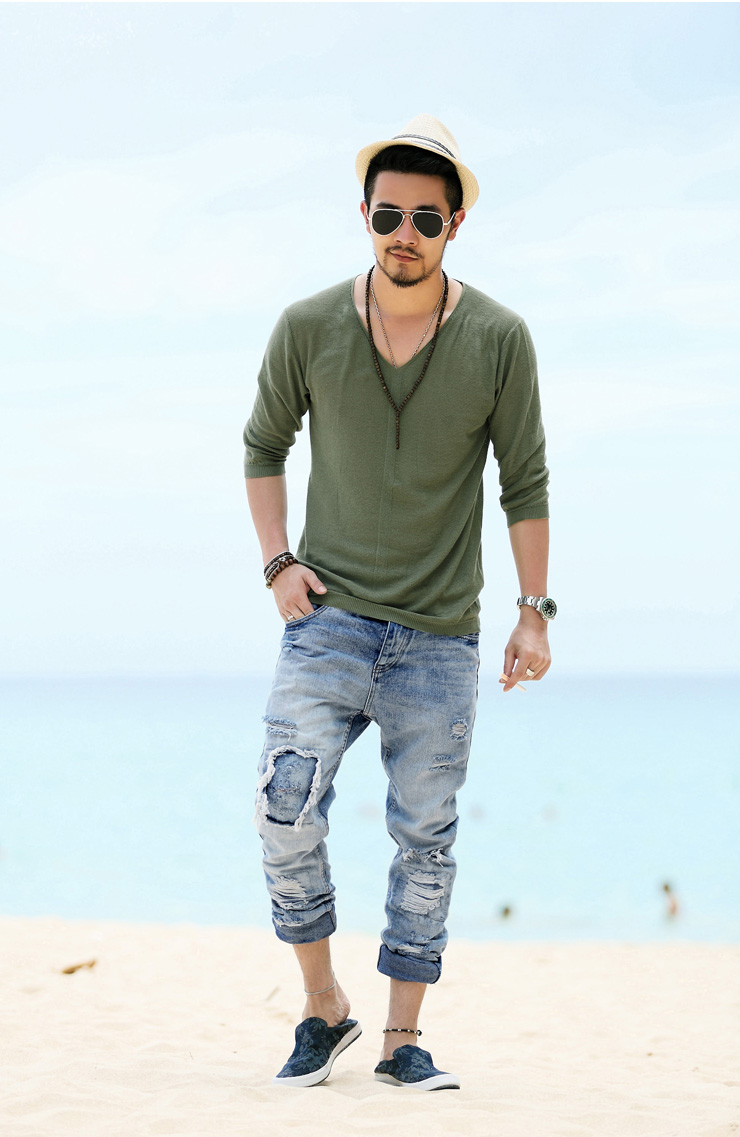 Jeans pour jeunesse pieds Slim pour printemps - Ref 1483298 Image 61