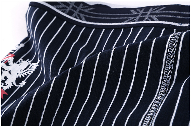Thời trang sọc đồ lót cotton nam đồ lót boyshort eo U túi lồi thoáng khí quần thể thao 衩 triều U94 quần sịp nam
