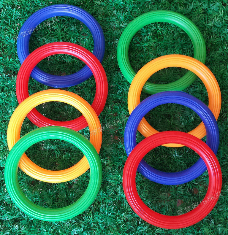 Kindergarten Parent-child Early Education Fitness Blow Molding Gymnastics Ring Children Plastic Fitness Ferrule Early Childhood Morning Exercises