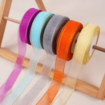 2 5cm Double Phnom Penh Silk with gift wrapping transparent yarn with satin ribbon colored with wedding flowers baking silk ribbon