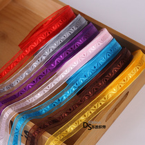 2cm jacquard with transparent snow yarn with hair adorned butterfly knots diy yarn with snow spun silk ribbon webbing with webbing length 45 m