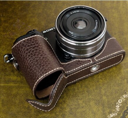 Spot clearance special price Korea Ciesta applies SONY Sony NEX7 genuine leather camera cover easy to take battery compartment