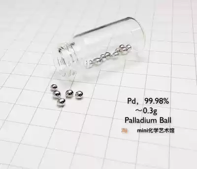 (0 3G version) mirror effect small Palladium ball Palladium gold ball Palladium gold bead Pd 9998