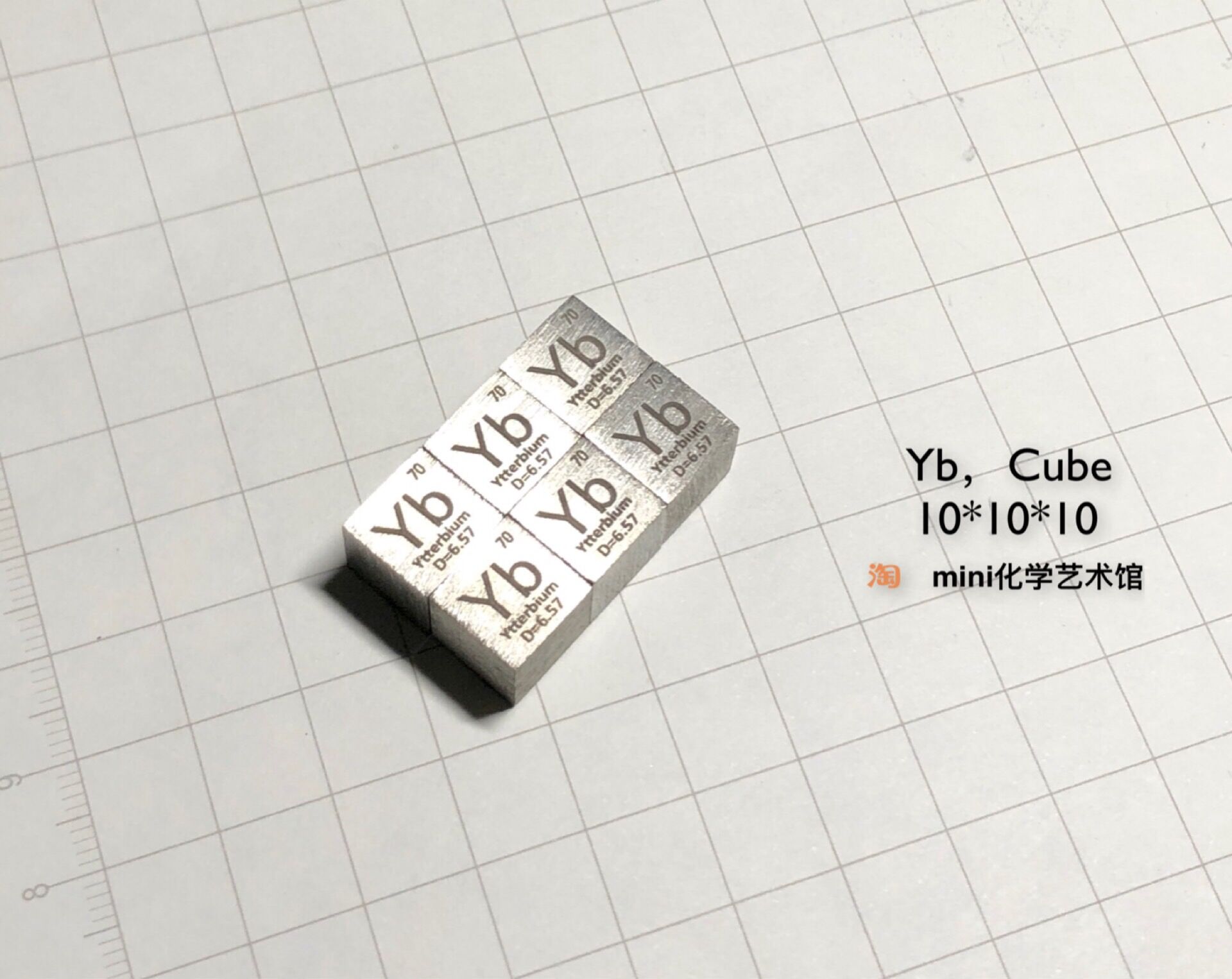 Free of crystal distilled Ytterbium Yb Rare earth metal Periodic phenotype Cubic Ytterbium Cubic High purity Ytterbium