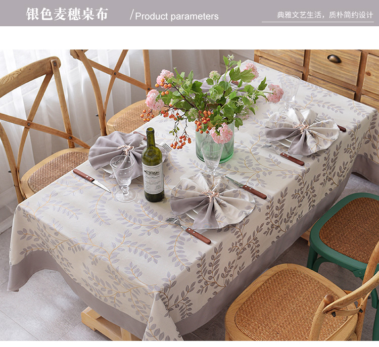 Nước Mỹ retro khăn trải bàn phòng khách bàn cà phê bàn ​​hình chữ nhật bàn vải bông châu Âu vải lanh bàn vải gia đình khăn trải bàn sang trọng