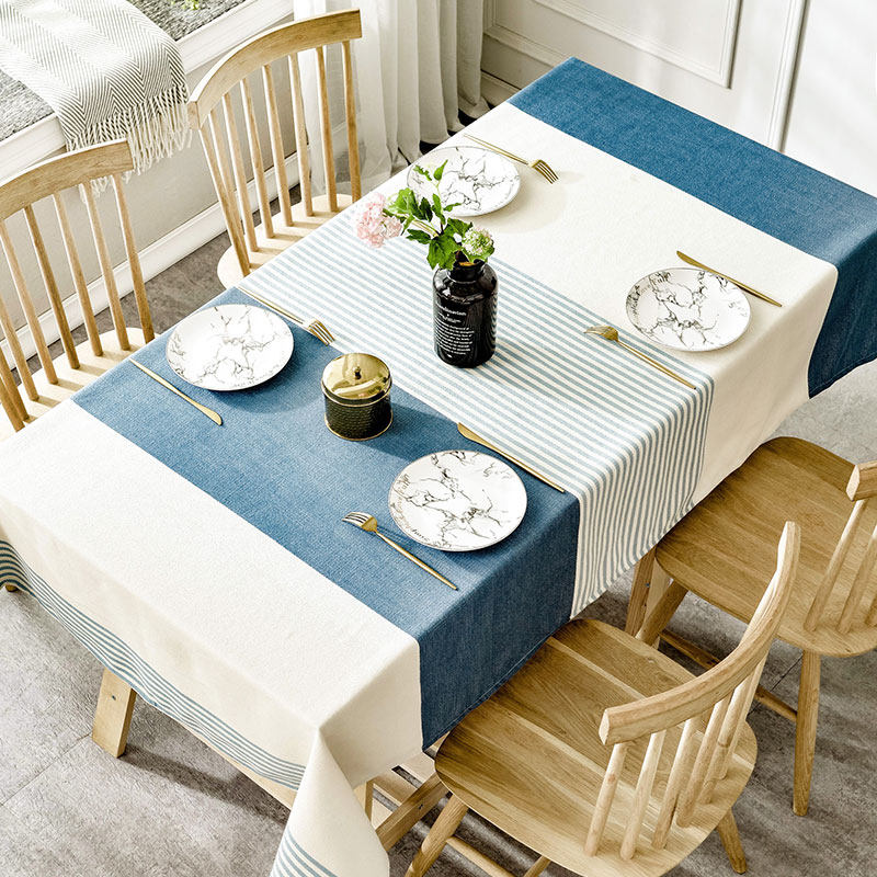 Nordic writing table cloth rectangular ins wind minimis cotton linen small fresh square table cloth art tea table cloth cushion