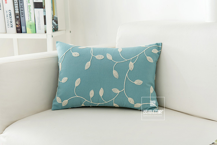 Cross stitch gối bông và vải lanh thêu hiện đại gỗ gụ sofa đệm vườn gió linen lớn pillowcase 60x60