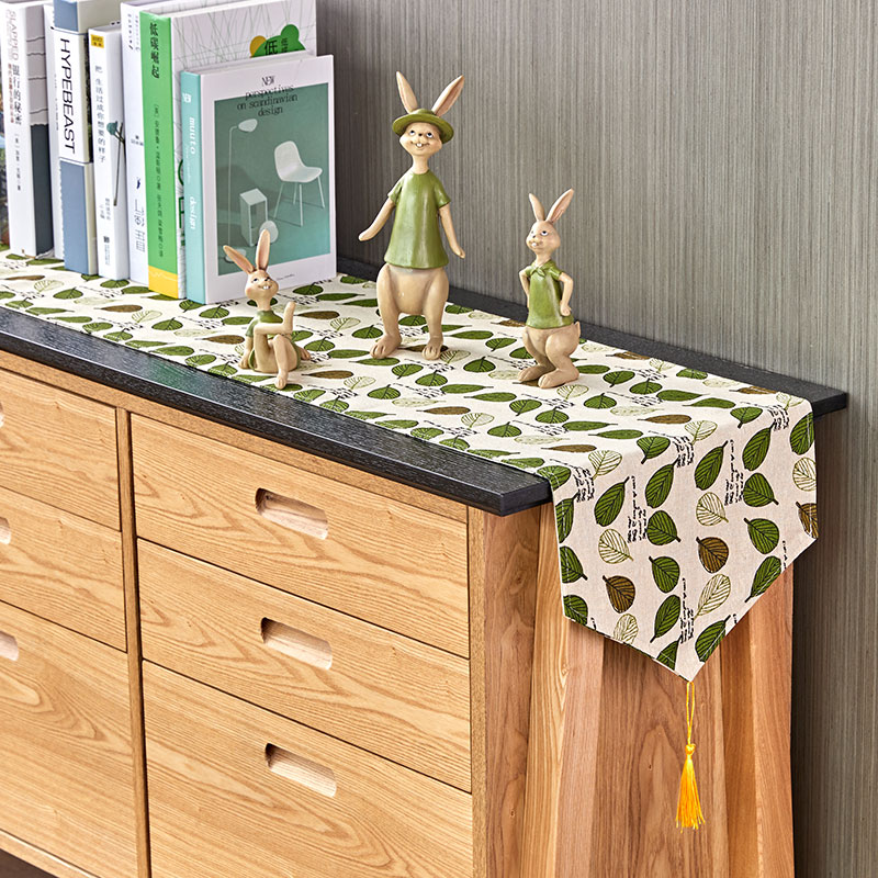 Bắc âu cotton và linen bảng cờ vải Mỹ nhỏ tươi tủ TV khăn trải bàn Nhật Bản phong cách bàn cà phê bảng cờ giường cờ giày vải trải bàn