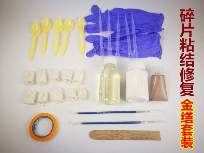 Datang Lacquer Art Workshop Jin Kui repair Lacquer Raw lacquer painting material tools Jin Kui repair DIY set