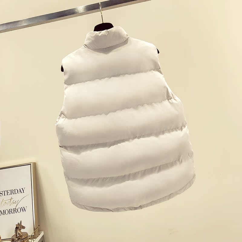 Áo khoác cotton nữ ngắn đoạn 2018 thu đông 2018 phiên bản mới của Hàn Quốc áo rộng vest rộng màu hoang dã cho học sinh đầm dài qua gối cho tuổi trung niên
