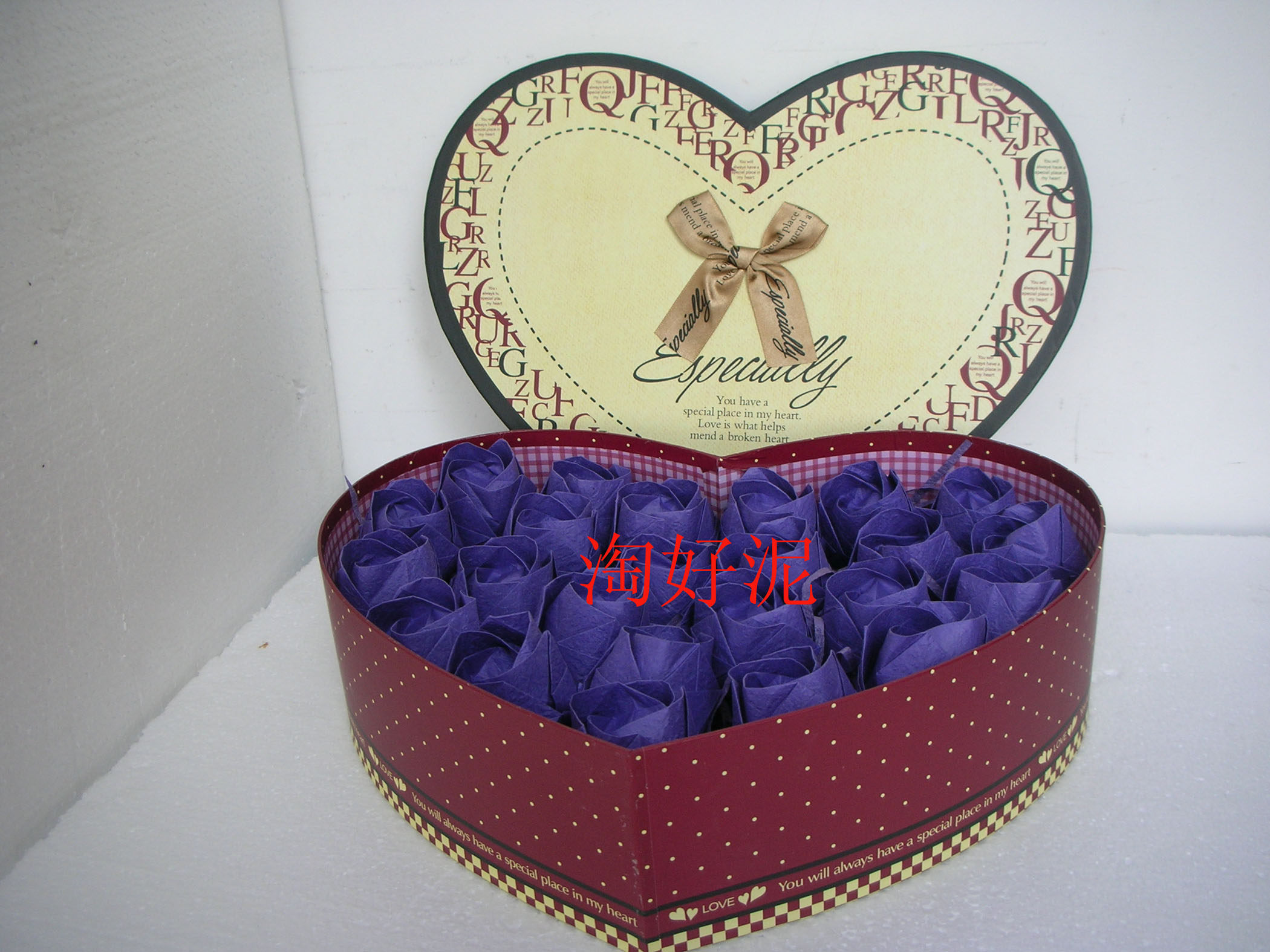 Hand-folded paper rose-folded paper rose-finished products Kawasaki Rose finished product single Dot 20 * 20cm99 Dove