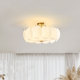 French-Style Cream Bedroom Lamp, Vintage Glass Study Ceiling Lamp, Retro Room Lamp, Trendy Romantic Bedside Lamp, Creative