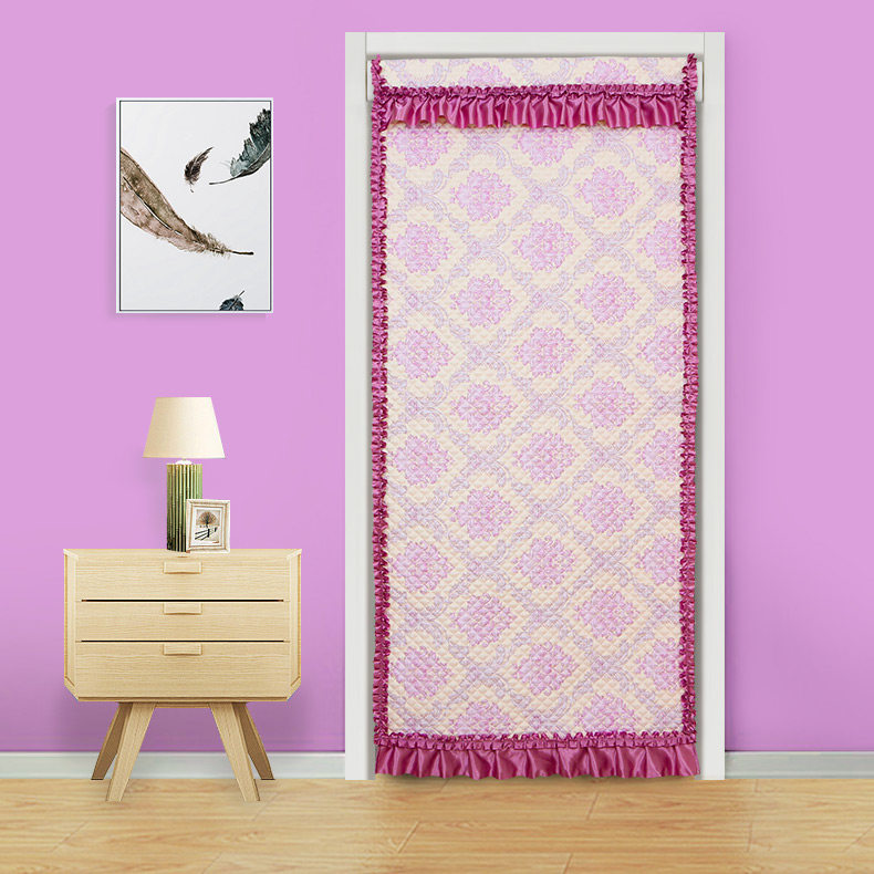 Winter insulation door curtain Cloth Art Warm Long Curtain Soundproof Domestic Cotton Door Curtain Thickening Custom Bedroom Living Room compartment