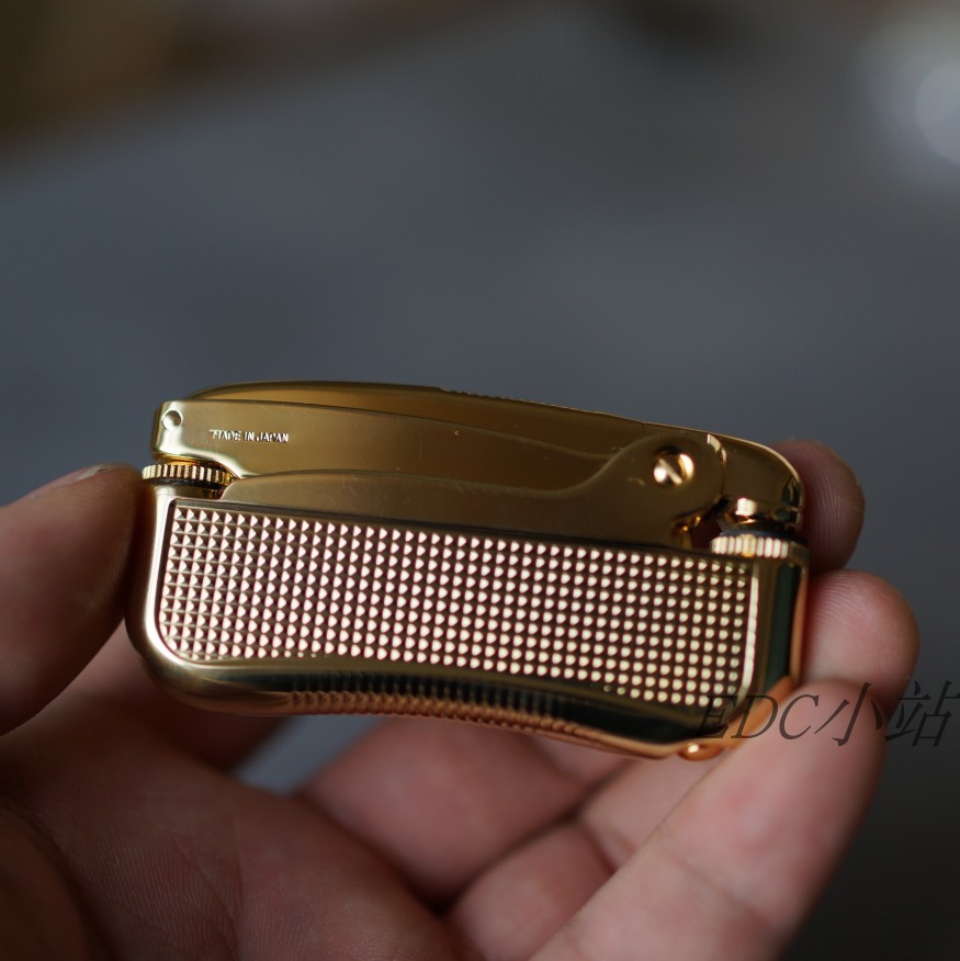 Japan imported Jiaren pure copper brass thin exquisite gift edc lighter outdoor survival fight