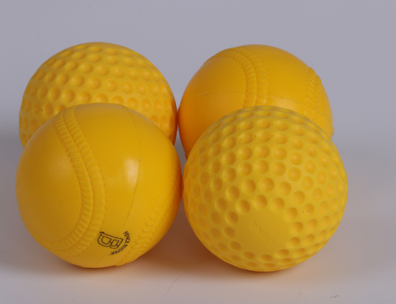 Chất lượng cao bóng máy đặc biệt lõm lỗ bóng chày softball kháng mặc kháng đào tạo PU foam sponge mềm bóng 	quả bóng chày da cứng	