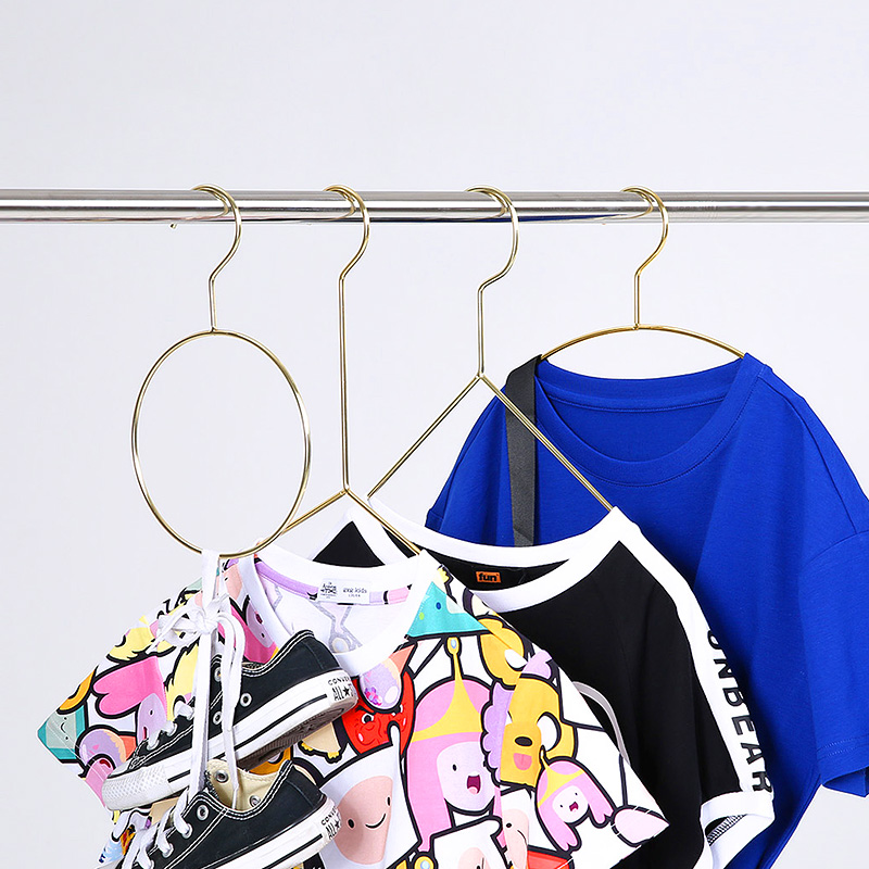 Clothing store hook iron art paint gold decoration multi-functional hanger clothing store creative clothes hook