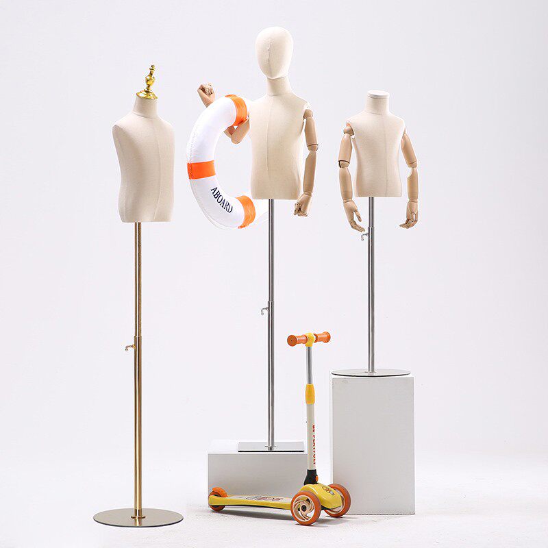 Children model props half-body lead with hand shop window display show children's male and female children's clothing store clothing models racks-Taobao