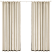 French medieval curtains living room retro chenille blackout 2024 new bedroom high-end cream style antique style
