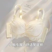 Sexy lingerie for women with small breasts push-up and enlargement adjustable wire-free secondary breasts anti-sagging push-up lace bra