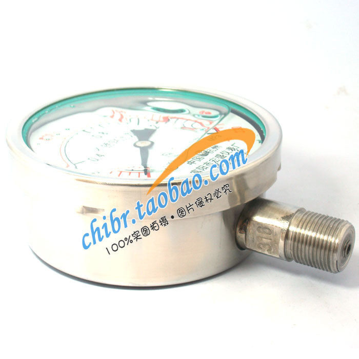 All stainless steel shock-resistant vacuum gauge YN-100BF ZN-100BF -0 1～0MPA Zhejiang production