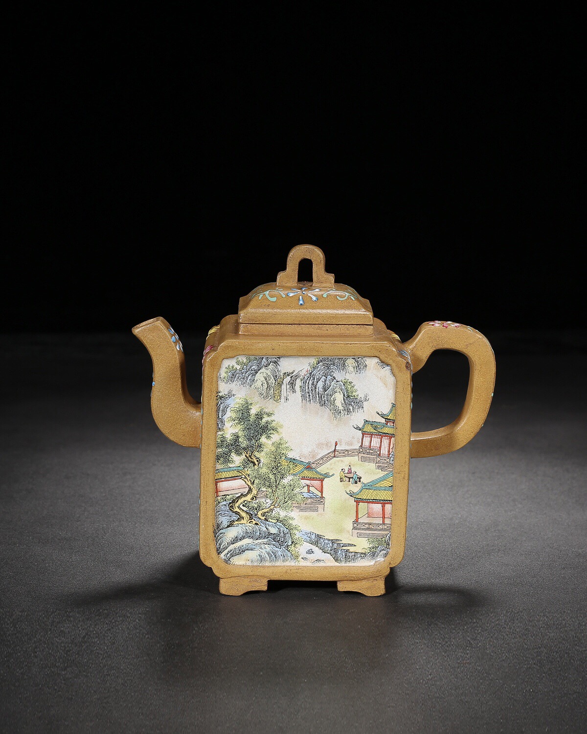 台湾回流 紫砂製 手作り 楊宝年祥雲壺 茶壺 酒壺 急須 茶道具 館蔵珍品