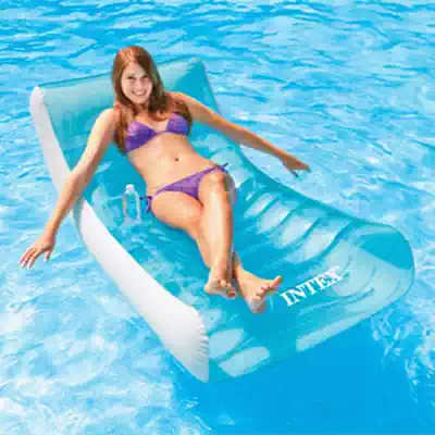 Water floating bed recliner Swimming inflatable bed beach mat Beach floating row command platform for hanging strong suction
