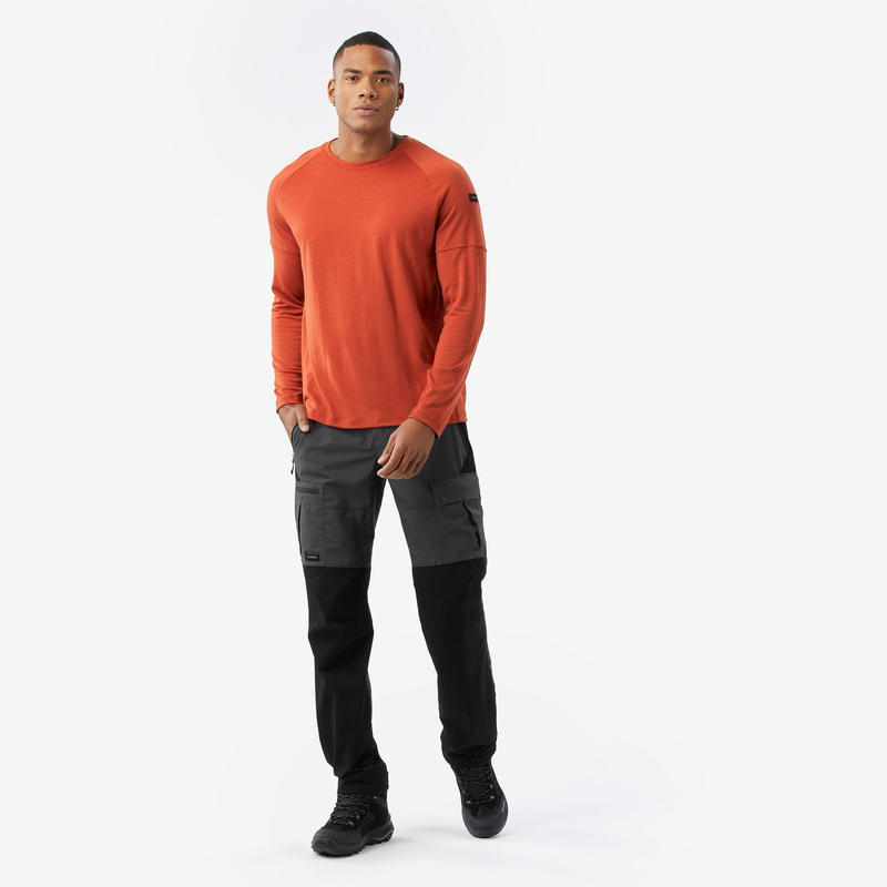 Simond Men's Merino Wool Anti-Odor Long-Sleeved T-Shirt Simond Men's Merino Wool Anti-Odor Long-Sleeved T-Shirt
