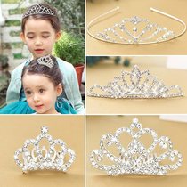 Yellow crown baby head wear catwalk ice and snow child shape Child crown headdress Child princess Cute fairy