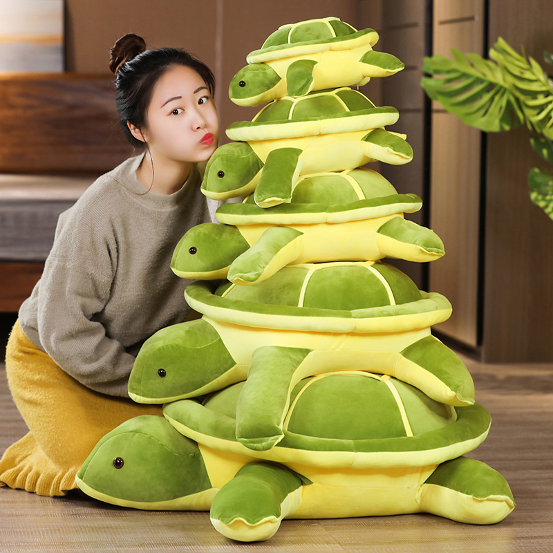 Small Turtle Wool Suede Toy Paparazzi Cute Cloth Doll Bed Sleeping With Pillow Doll Children Girl Girl Day Gift Men