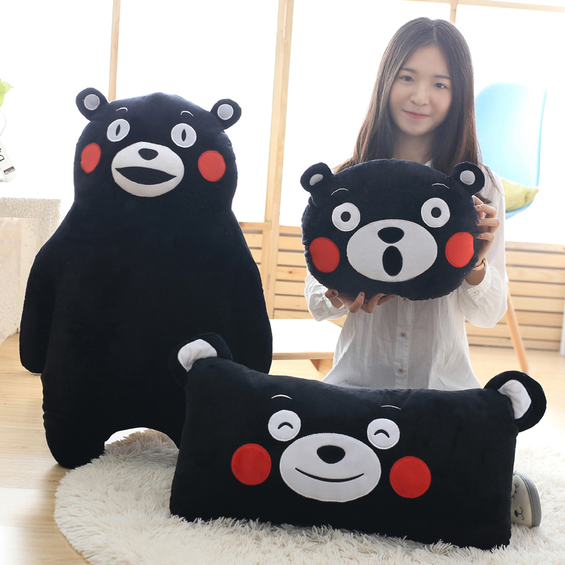 Japan Kumamoto Bear Bear Black Bear Cuddle bear Ben Bear wool suede toy Budoll Bear Bunny Bear Bear Doll Holding Pillow