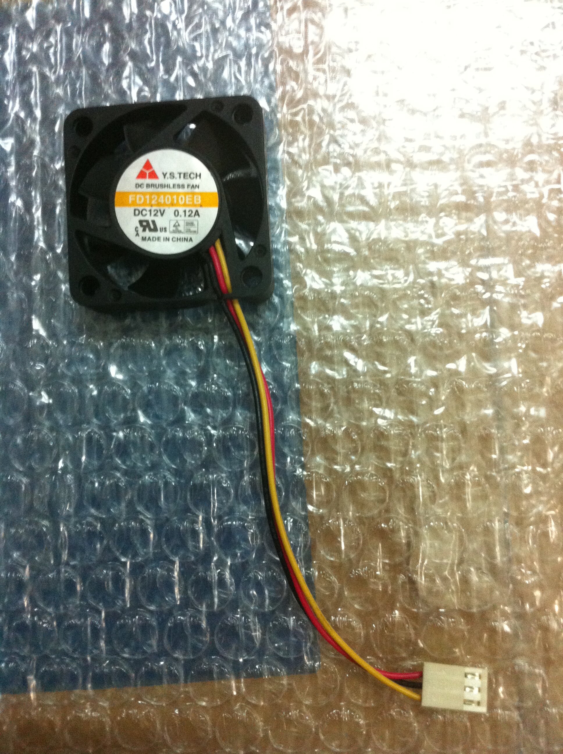 Original fitting Wonsan YS TECH 4010 FD124010EB DC12V 0 12A CPU 497 Cooling fan