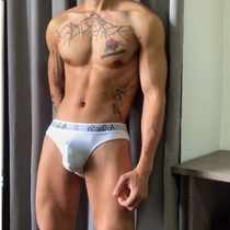 Mens Low Waist Sexy Triangle Pants Pure color Excited Bump Big Sack Gay Men Attack Youth Personality Tight and breathable