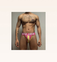 Male sensation Double Tiny underwear Low waist Spice Free to Temptation Personality Gay Gay Rainbow RAINBOW Convex Tints