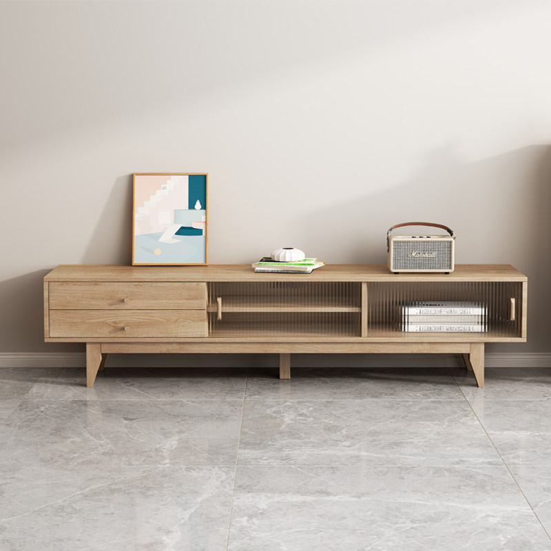 Solid wood TV cabinet Tea Table Modern Minimalist small family Living room Combined day style Home Furniture Cabinet containing cabinet Nordic