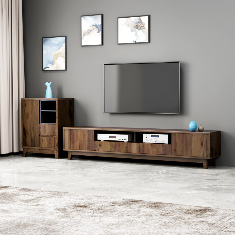 TV cabinet tea combination modern minimal small living room furniture Nordic TV cabinet suite cabinet cabinet cabinet