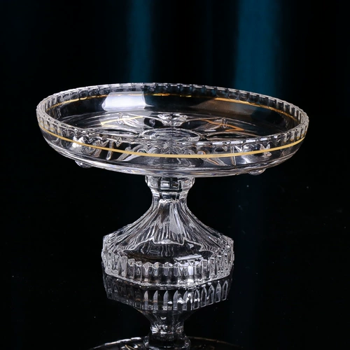 Творческое хрустальное стекло, положив фруктовую тарелку фруктов северный конфеты, свет роскошный роскошный лиш