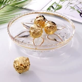 Творческое хрустальное стекло, положив фруктовую тарелку фруктов северный конфеты, свет роскошный роскошный лиш