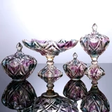 泸沽湖 Европейская стиль ретро -дом красочная сахарная коробка фруктовая тарелка с водой из фруктов высушенная фруктовая тарелка конфеты коробка